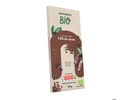 Tablete de Chocolate Negro 74% CONTINENTE BIO