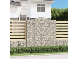 Vidaxl Cestos Gabião Arqueados 4pcs 200x30x200/220cm Ferro Galvanizado