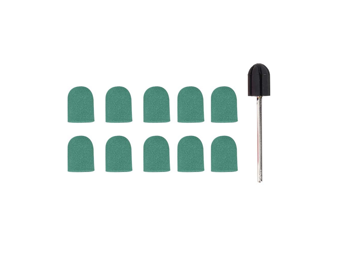 Banda De Lixamento Para Unhas Anel Cap De Polimento E Lixamento Cabeça 10x15mm (verde)