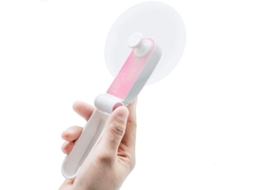Ventilador Portátil Nova Line mini recarregável, USB, 2 velocidades, dobrável