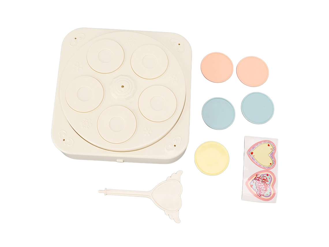 Ronjoe-mesa De Exibição De Sobremesas Rotativa Automática 8 Polegadas Com Música E 5 Bandejas Abs Para Casamento Aniversário