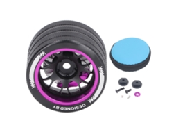 Volante Controle Remoto RC de Alumínio Leve Resistente a Impactos para Flysky Sanwa Futaba S/MARCA