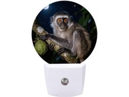 Luminária De Parede Com Sensor Crepuscular, Led 0,5 W, Design Moderno