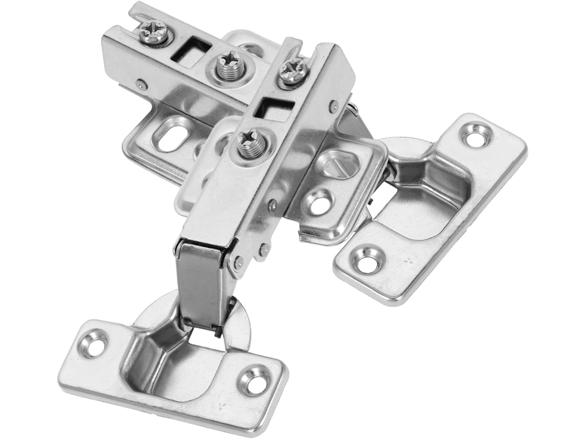 Artibetter 2 Dobradiças Silenciosas De Fechamento Suave Para Portas Armário, Sobreposição Total, Sem Moldura, Em Aço