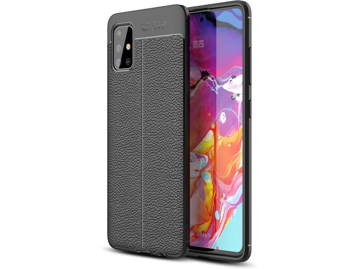Capa e Película Samsung A51 PHONESHIELD Rugged Leather Preto