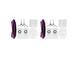 2 Peças para Aspirador Robô Midea V10: Escova Lateral, Pano de Limpeza, Filtro Hepa, Sacos de Pó_ozo