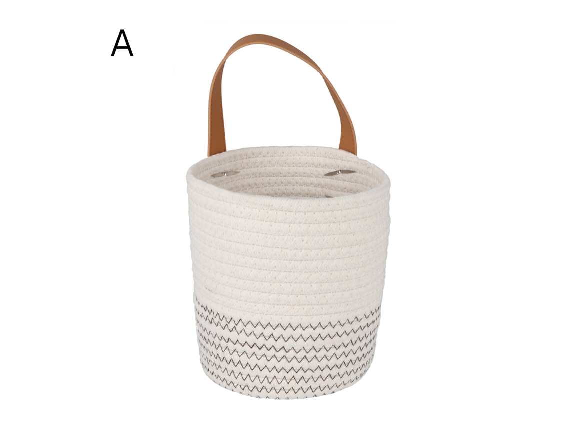 Vaso de Parede de Plantas de Aranha Artificial Rattan Tecido À Mão