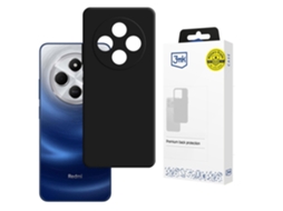Capa Redmi 14c / Redmi A4 5g 3mk Hardy Mellow Case Preto
