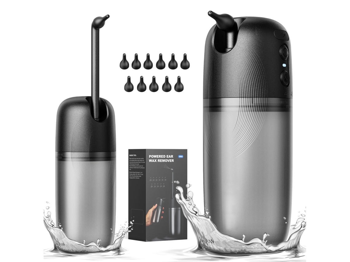 Kit Limpeza Auricular Removedor Elétrico De Cera De Ouvido Com 3 Modos Elysve