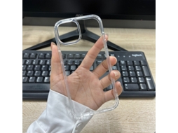 2 Capas Para Iphone 17 Em Acrílico Com Proteção Contra Quedas De 1,5 Mm E Revestimento Interno Rígido Em Acrílico Resistente A Impactos.