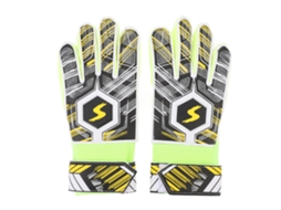 Luvas de Goleiro Infantil, Resistentes a Colisões, Grip em Látex, Tamanho 7, Amarelo S/MARCA
