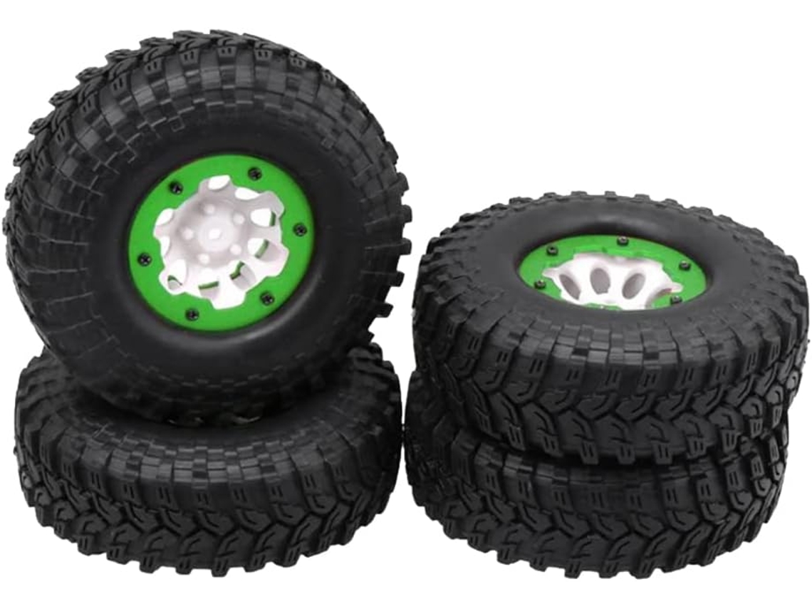 Conjunto de 4 Pneus Beadlock 114 Mm para Caminhão Rc Crawler 1/10 SFUSHOS