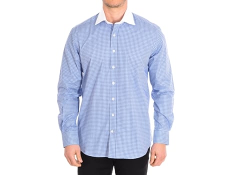 Camisa de Homem CAFE COTON Algodão Azul (39)