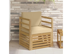 Vidaxl Sofá Exterior Poliéster Branco