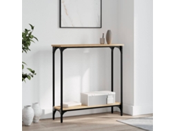 Vidaxl Mesa De Console Carvalho Sonoma 75x22,5x75 Cm Madeira Projetada