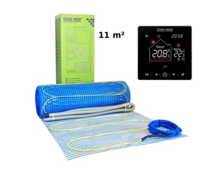 Kit De Aquecimento Elétrico Para Piso Radiante 11 M², 170 W/m² Termóstato Sn 20, Grand Meyer