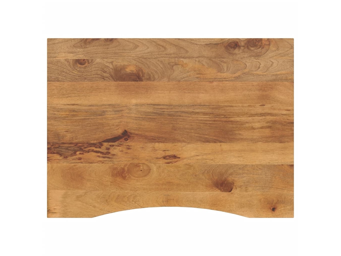 Vidaxl Tampo De Mesa Com Curva 100x80x2,5 Cm Mangueira Áspera Maciça