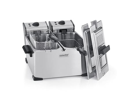 Fritadeira Dupla 2X3,5L 4000 W em Aço Inoxidável Kcpfr70X KITCHEN CHEF
