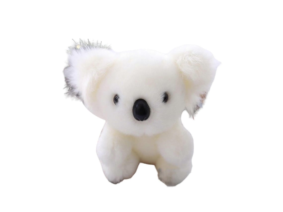 Pelúcia Koala Branca 15cm, Compacta E Fofa, Para Presente
