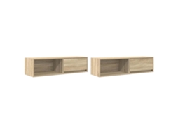 Tv Cabinet, Tv Cabinets Vidaxl Marrom Madeira Processada (n/a)