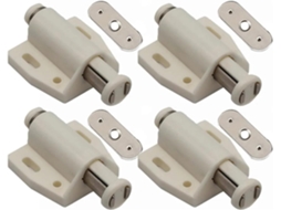 Conjunto De 10-fechos Magnéticos Portas Armários Com Abertura Por Pressão, Ideais Guarda Roupas E Móveis