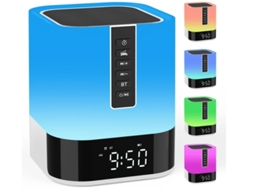 Abajur Bluetooth Despertador Yizhood Toque Led Regulável Branca