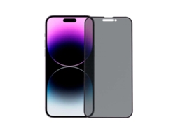 Película De Vidro Temperado Inquebrável Antiespía Preto Para Iphone 15 Pro