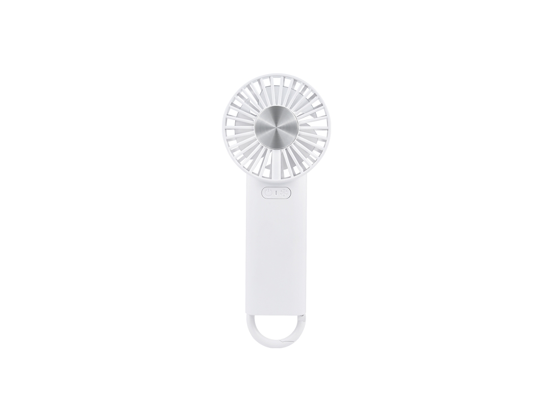 Qud Ventilador Semicondutor Portátil Recarregável De Mão Mini Ventilador De Gelo Móvel Branco Slowmoose