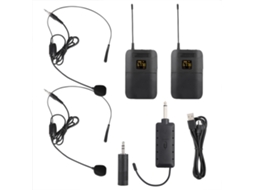 Microfone Sem Fio Hi fi Cancelamento Ruído 1 para 2 Cabeça S/MARCA