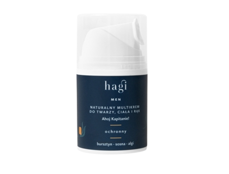 Creme protetor multiuso para rosto, corpo e mãos, Ahoj Captain, 50ml Hagi