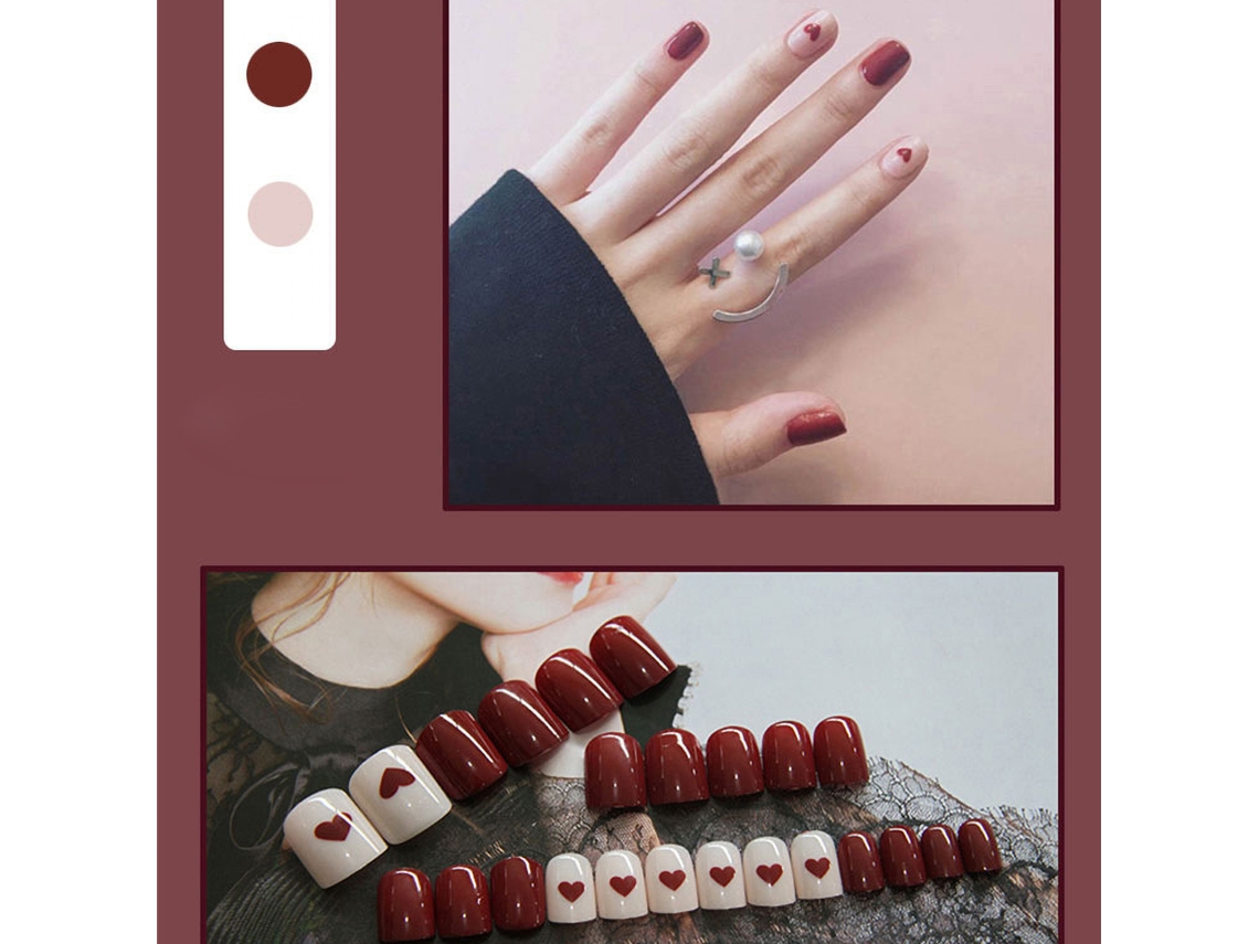 Uñas Falsas Feitas De Parches Plásticos Usáveis Acessórios De Arte De Uñas Suprimentos 06