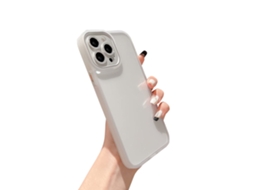 Capa de telefone LAXISCREED com lantejoulas de metal prata transparente