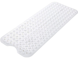 Tapete De Duche Antiderrapante Design Seixos 100x40cm Branco Puro