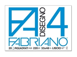 FABRIANO 8001348161509 Papel Milimetrado 220 G/M² 20 Folhas