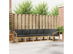 Vidaxl Conjunto De Sofás Para Exterior 6 Unid. Branco E Antracite