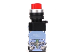 Laxiscreed Interruptor De Seletor 2 Posições Com Luz Vermelha, 22mm, Modelo 11xd/21