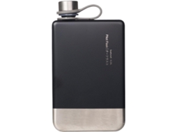 Cantil de Bolso com Design Curvo, Capacidade de 237 Ml, Recipiente Discreto para Uísque, Fabricado em Aço Inoxidável CHABERLU