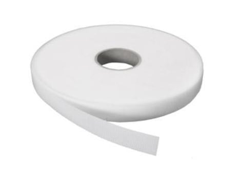 Velcro macho adhesivo blanco 20mm rollo 25m