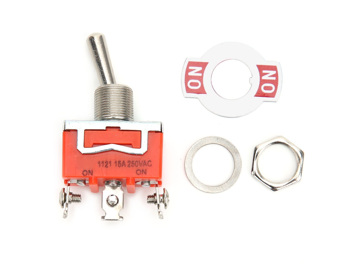 10 Interruptores Toggle Mini e TEN1121 CA 250V 15A 3 Pinos On-On 2 Posições S/MARCA