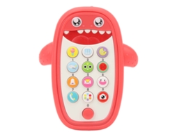 Ats brinquedo Telefone Bebê com Capa de Mordida Desmontável Simulação Animal 10 Botões Únicos Menino Menina Rosa