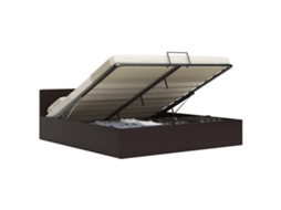 Cama Vidaxl Cinzeto Couro Artificial (160 X 200 Cm)