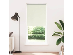 Vidaxl Cortina De Rolo Blackout 84,4 X 230 Cm, Largura Do Tecido 80 Cm, Branco-creme