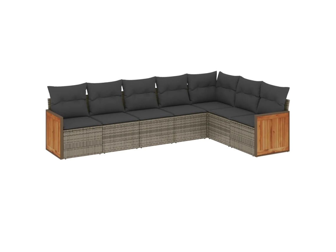 Garden Sofa Set, Garden Sofa Sets Vidaxl Cinzeto Rattan / Vime (n/a)
