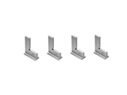 Conjunto De 4 Réguas De Ângulo Reto Com Base Para Marcação E Medição Precisas.