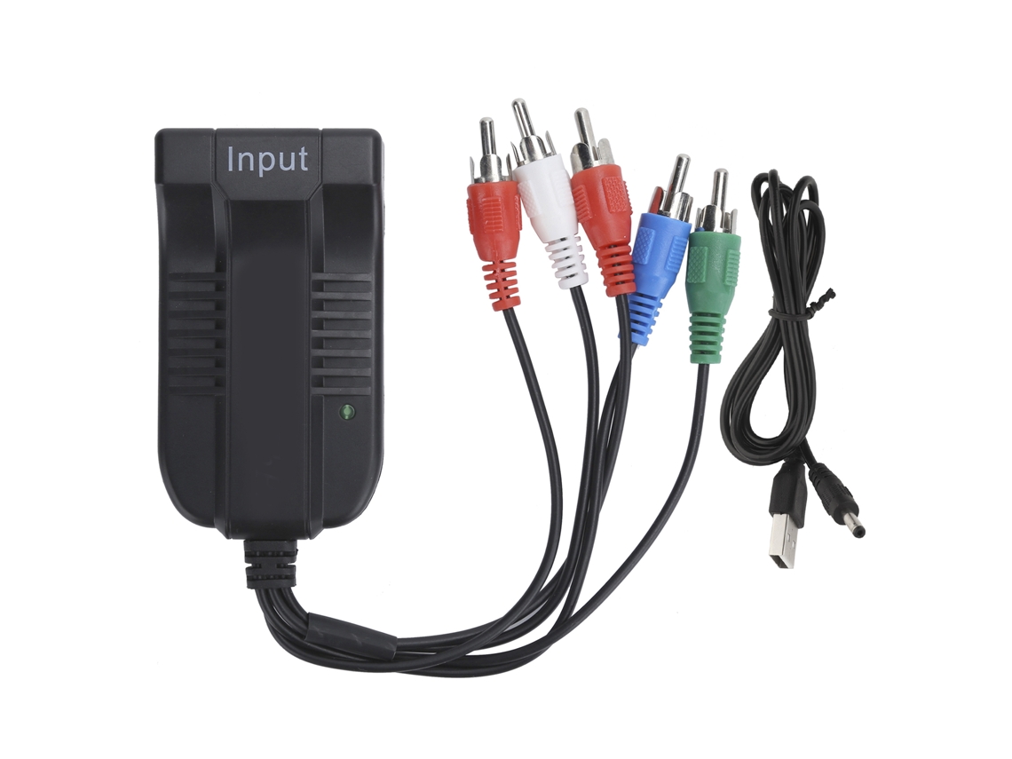 Conversor Mali HDMI compatível para Ypbpr com áudio e vídeo plug and play