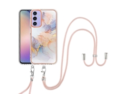 Lurelia Capa Em Tpu Macio Com Alça Compatível Com Samsung Galaxy A15 5g, Branco