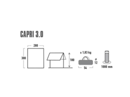 Lona Tarpa Campismo High Peak Capri 3.0