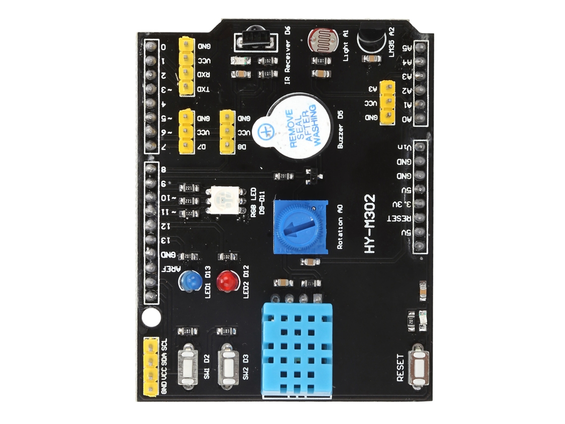Placa De Expansão Multifuncional Com Sensor De Umidade E Temperatura Lm35