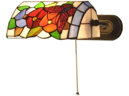 Arandela De Parede Tradicional, Luminária De Parede Rústica Estilo Tiffany, Luminária De Cabeceira Para Leitura Com