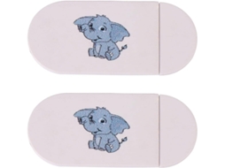 Capa Para Webcam De Laptop E Tablet, Com Estampa De Elefante Cinza.